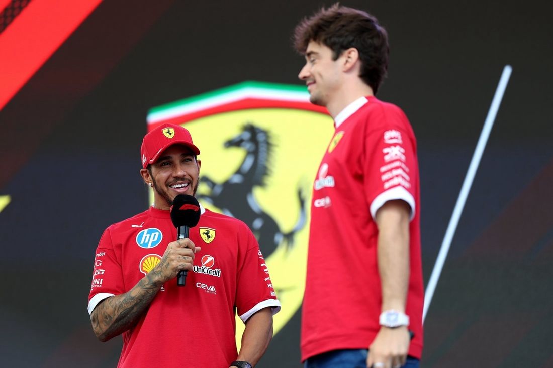 Charles Leclerc, Ferrari, Lewis Hamilton