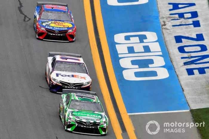  Kyle Busch, Joe Gibbs Racing, Toyota Camry Interstate Batteries and  Denny Hamlin, Joe Gibbs Racing, Toyota Camry FedEx Office