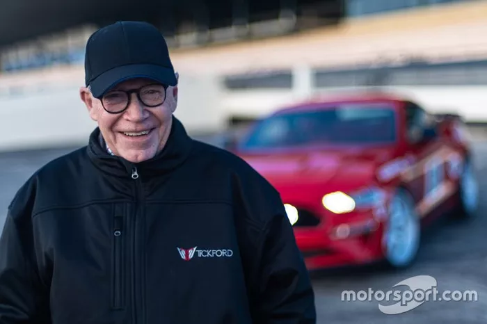 Allan Moffat with the Tickford Trans-Am Mustang
