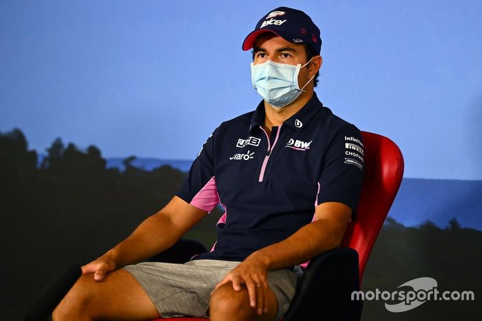 Sergio Pérez, Racing Point en la conferencia de prensa