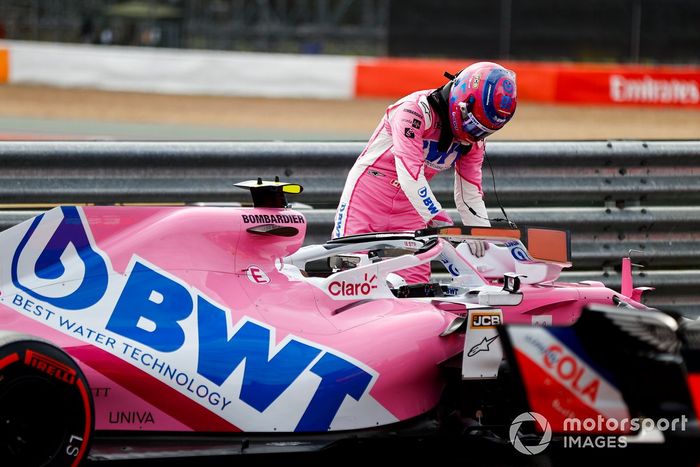 Lance Stroll, Racing Point en Parc Ferme 