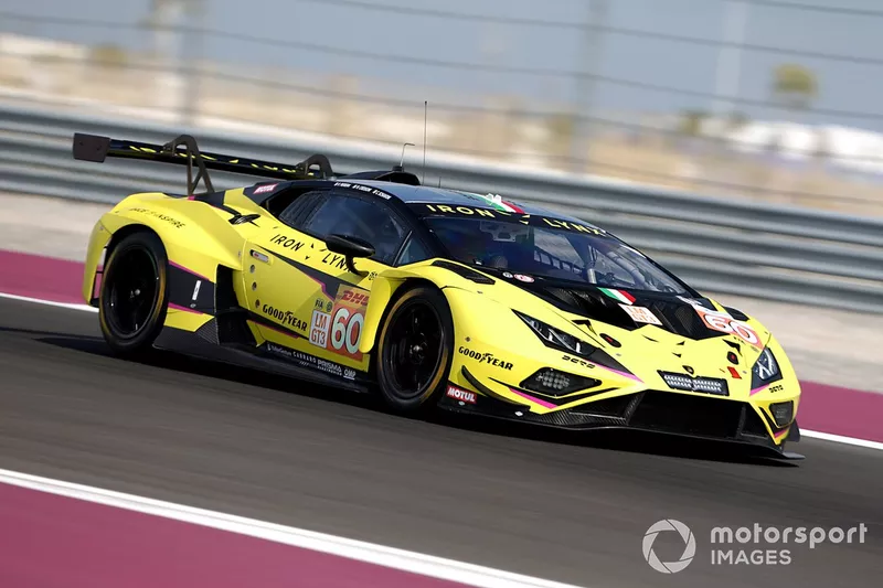 #60 Iron Lynx Lamborghini Huracan LMGT3 Evo2: Claudio Schiavoni, Matteo Cressoni, Franck Perera