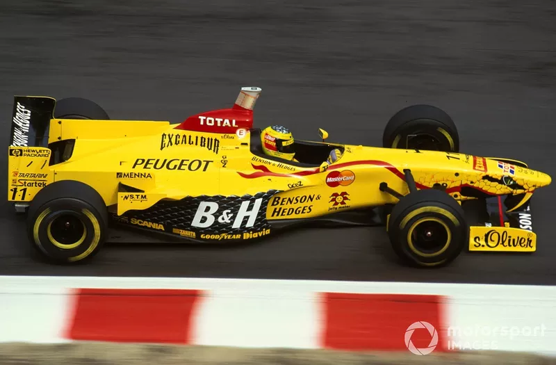 ラルフ・シューマッハ（ドイツ）ジョーダン・プジョー197。
F1世界選手権第12戦ベルギーGP／スパ・フランコルシャン（ベルギー、1997年8月24日
