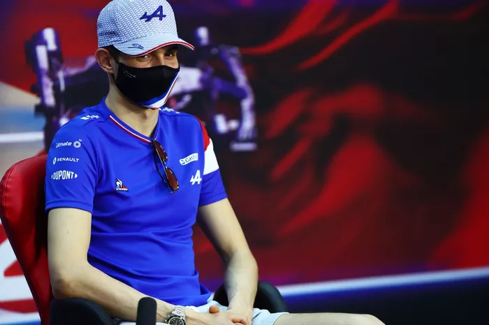 Esteban Ocon, Alpine F1, en la conferencia de prensa
