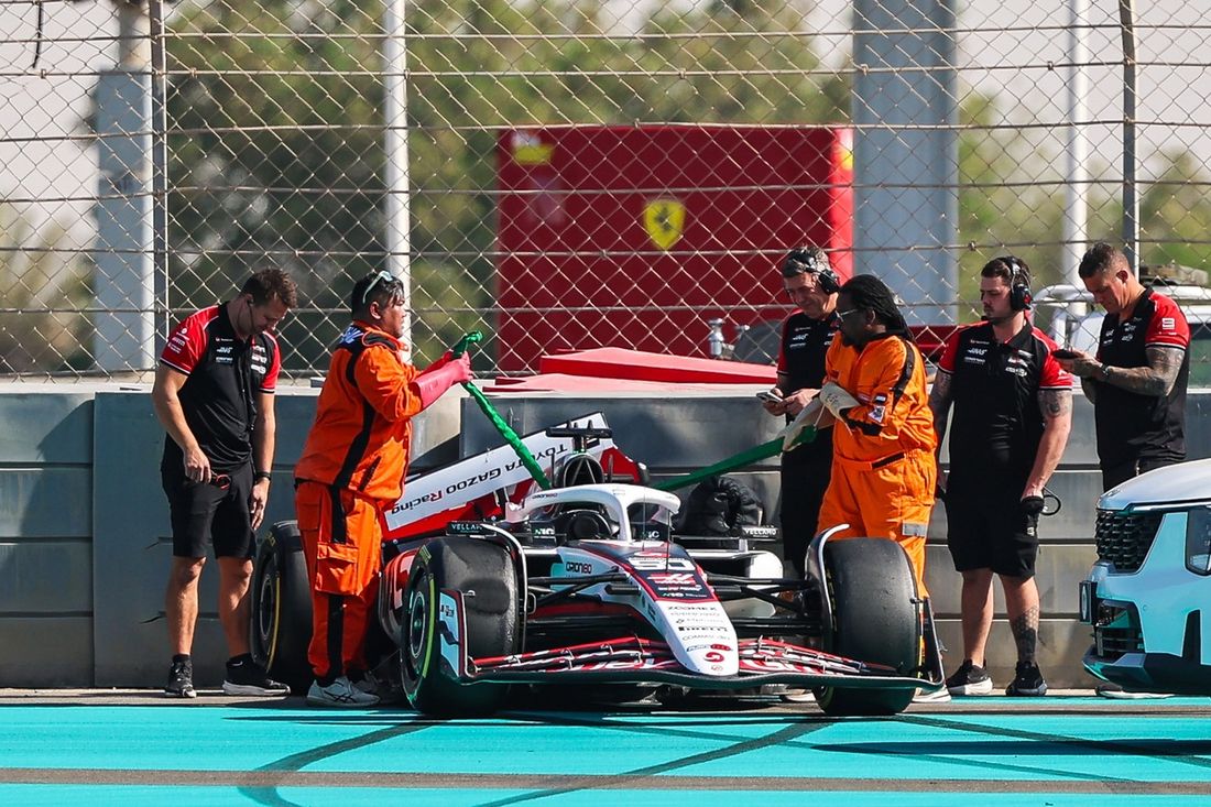 Ryo Hirakawa, wypadek zespołu Haas F1 Team