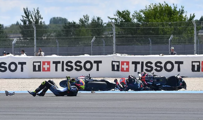 Fermín Aldeguer, Gresini Racing, Jorge Martín, Aprilia Racing: accidente