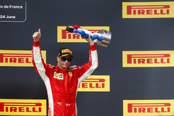 Podio: tercer lugar Kimi Raikkonen, Ferrari