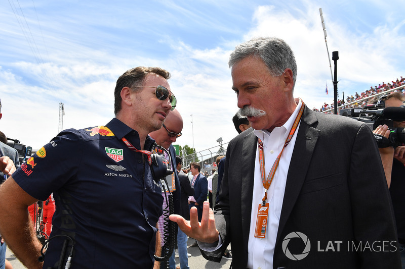 Christian Horner, Team Principal Red Bull Racing e Chase Carey, Chief Executive Officer ed Executive Chairman, Formula One Group