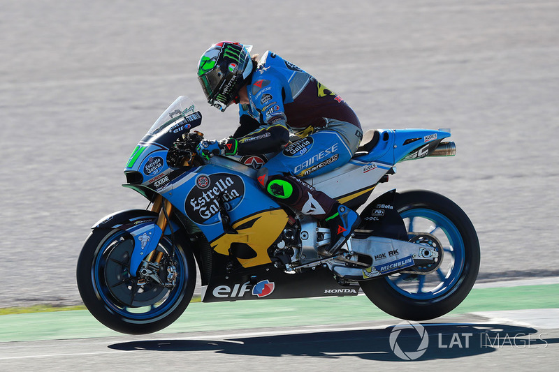 3. Franco Morbidelli, Estrella Galicia 0,0 Marc VDS, ambas ruedas en el aire