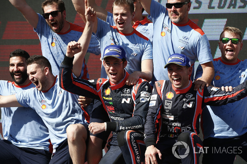 I vincitori Thierry Neuville, Nicolas Gilsoul, Hyundai i20 Coupe WRC, Hyundai Motorsport
