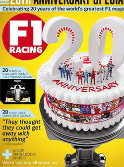Обложка в честь 20-летия F1 Racing