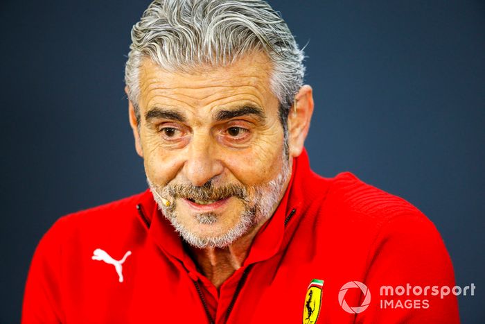 Maurizio Arrivabene, director del equipo, Ferrari, en la conferencia de prensa de los directores de equipo