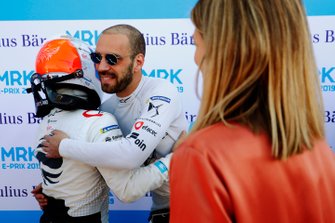 Jean-Eric Vergne, DS TECHEETAH, félicite Sam Bird, Envision Virgin Racing