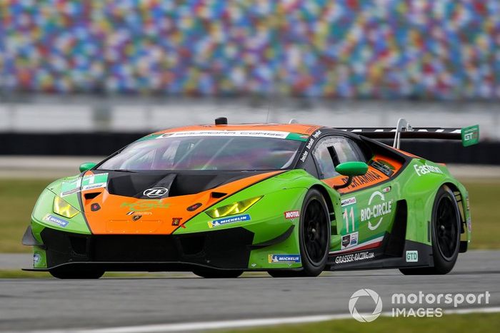 #11 GRT Grasser Racing Team Lamborghini Huracan GT3, GTD: Mirko Bortolotti, Christian Engelhart, Rolf Ineichen, Rik Breukers