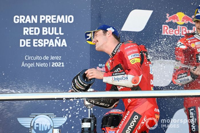 Podio: ganador Jack Miller, Ducati Team