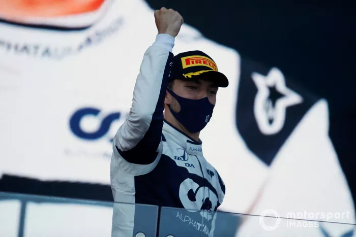 Podio: tercer lugar Pierre Gasly, AlphaTauri