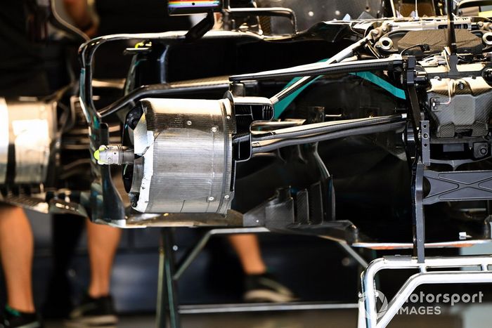 Detalle técnico del Mercedes F1 W11