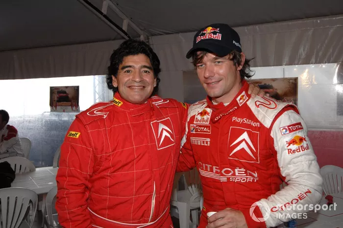Diego Maradona y Sebastien Loeb, Citroen