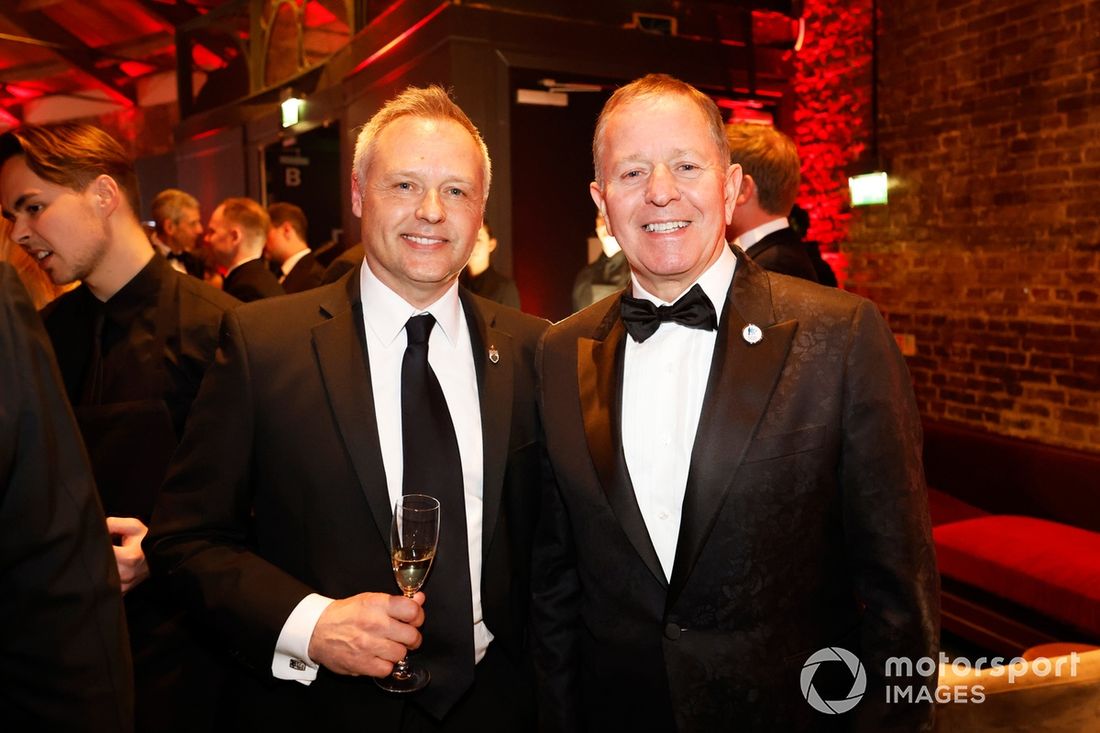 Były mistrz świata samochodów turystycznych Andy Priaulx i Martin Brundle