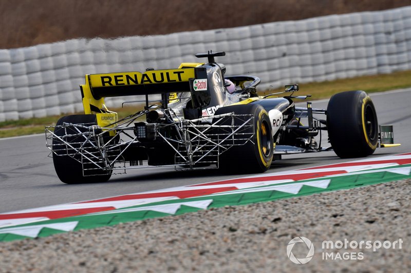 Daniel Ricciardo, Renault F1 Team R.S. 19, avec des capteurs aéro