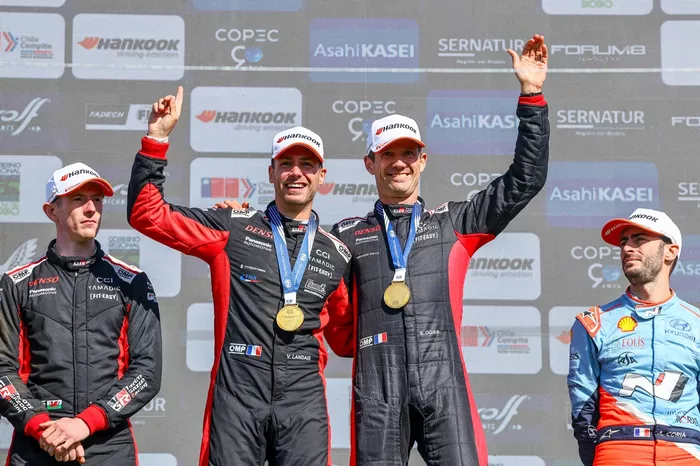 Podium: Winners Sébastien Ogier, Vincent Landais, Toyota Gazoo Racing WRT Toyota GR Yaris Rally1