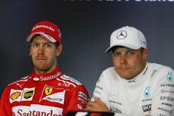 Rueda de prensa: Sebastian Vettel, Ferrari y Valtteri Bottas, Mercedes AMG F1