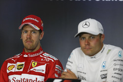Rueda de prensa: Sebastian Vettel, Ferrari y Valtteri Bottas, Mercedes AMG F1