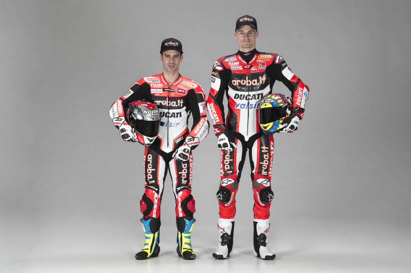 Marco Melandri en Chaz Davies, Ducati Team