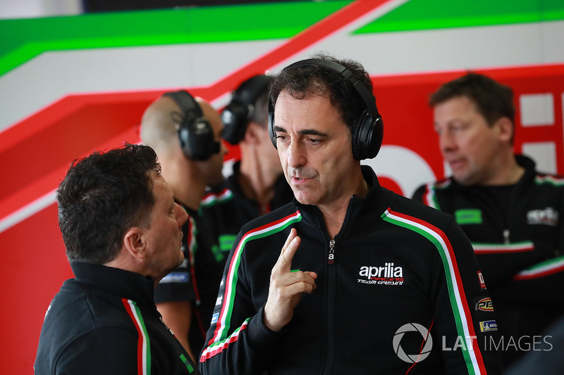 Romano Albesiano and Fausto Gresini