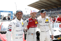 Top 3, Race winner René Rast, Audi Sport Team Rosberg, Audi RS 5 DTM, second place Gary Paffett, Mercedes-AMG Team HWA, third place Paul Di Resta, Mercedes-AMG Team HWA