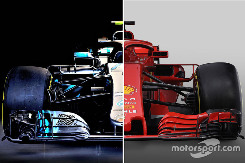 Mercedes and Ferrari comparison