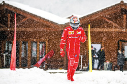 Kimi Raikkonen in the snow