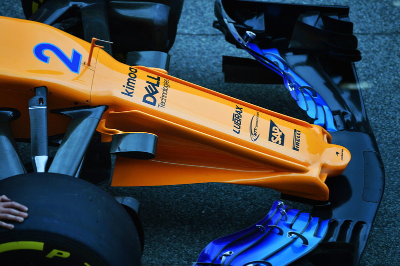 McLaren MCL33 nose and front wing detail