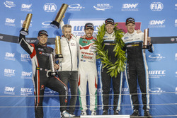 Podium: Worldchampion, Thed Björk, Polestar Cyan Racing, Volvo S60 Polestar TC1, Race winner Esteban Guerrieri, Honda Racing Team JAS, Honda Civic WTCC, second place Rob Huff, All-Inkl Motorsport, Citroën C-Elysée WTCC, third place Nicky Catsburg, Polestar Cyan Racing, Volvo S60 Polestar TC1, Tiago Monteiro, Honda Racing Team JAS, Honda Civic WTCC
