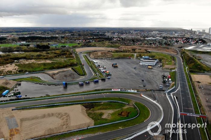 Obras en el circuito de Zandvoort para el GP de Holanda 2020