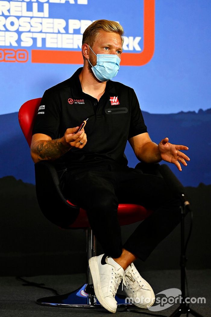 Kevin Magnussen, Haas F1 en la conferencia de prensa