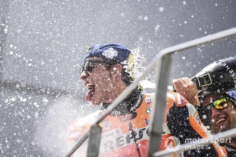 Podio: ganador de la carrera Marc Marquez, Repsol Honda Team