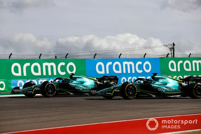 Sebastian Vettel, Aston Martin AMR22, Lance Stroll, Aston Martin AMR22