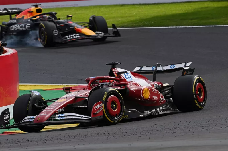 Charles Leclerc, Ferrari, Max Verstappen, Red Bull Racing