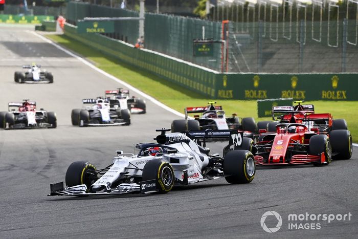 Daniil Kvyat, AlphaTauri AT01, Sebastian Vettel, Ferrari SF1000 