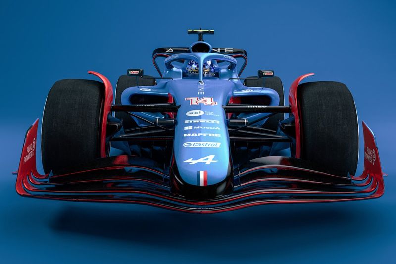 Boceto del Alpine para la F1 2022