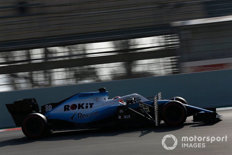 Robert Kubica, Williams FW42 avec des capteurs aérodynamiques