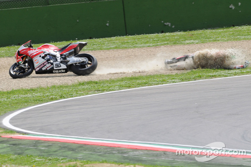 Аварія Юджина Лаверті, Milwaukee Aprilia World Superbike Team
