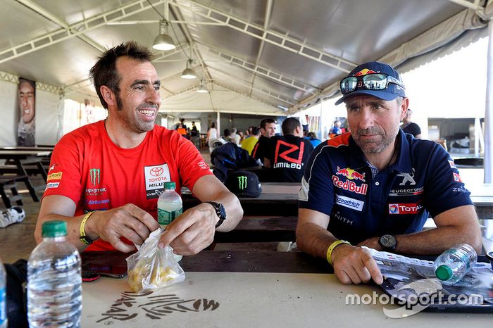 Nani Roma, Overdrive Racing Toyota, Stéphane Peterhansel, Peugeot Sport