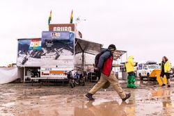 Inundación en el Bivouac en Oruro