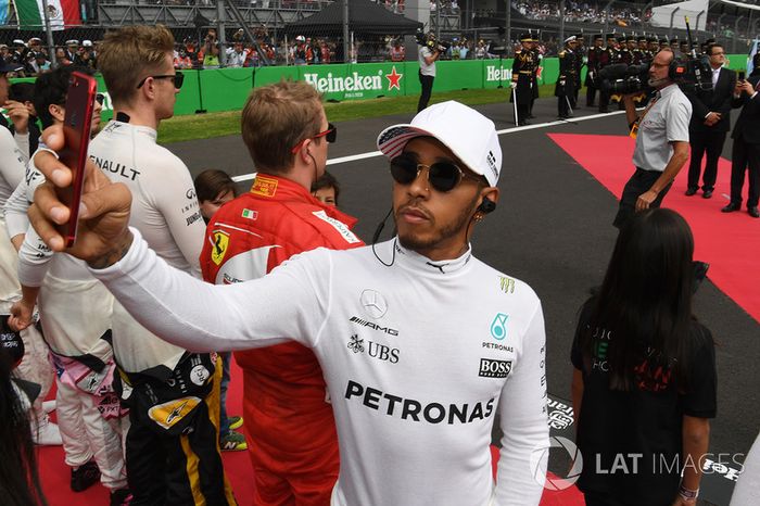 Selfie de Lewis Hamilton, Mercedes AMG F1