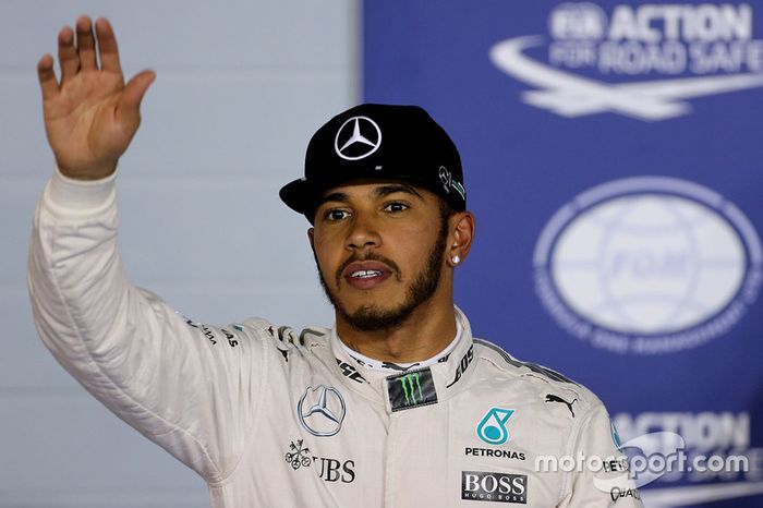 Polesitter Lewis Hamilton, Mercedes AMG F1 Team