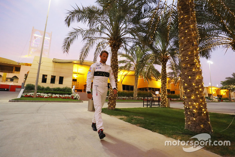 Jenson Button, McLaren in the paddock