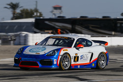 #4 Team TGM Porsche Cayman GT4 MR: Ted Giovanis, Guy Cosmo, Hugh Plum