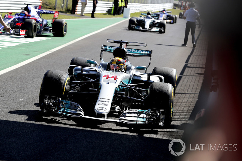 Sieger Lewis Hamilton, Mercedes AMG F1, im Parc Ferme